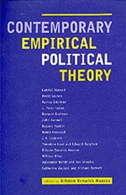 Cover of: Contemporary empirical political theory