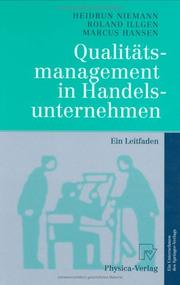 Cover of: Qualitätsmanagement in Handelsunternehmen: Ein Leitfaden
