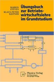 Cover of: Übungsbuch zur Betriebswirtschaftslehre im Grundstudium (Physica-Lehrbuch)