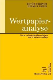Cover of: Wertpapieranalyse