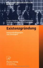 Cover of: Existenzgründung: Rahmenbedingungen und Strategien (Wirtschaftswissenschaftliche Beiträge)