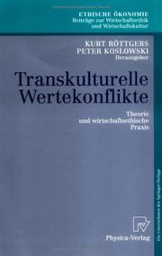 Cover of: Transkulturelle Wertekonflikte by 