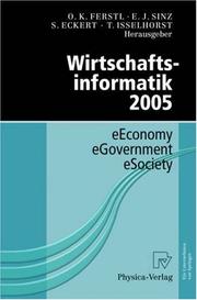 Cover of: Wirtschaftsinformatik 2005: eEconomy, eGovernment, eSociety