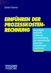 Cover of: Einführen von Prozeßkostenrechnung.