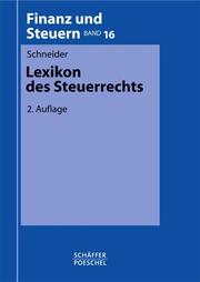 Cover of: Lexikon des Steuerrechts.