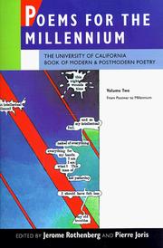 Cover of: Poems for the millennium: the University of California book of modern & postmodern poetry