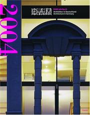 Cover of: Architektur in Deutschland / Architecture in Germany: Dam Jahrbuch 2004 (Dam Jahrbuch)