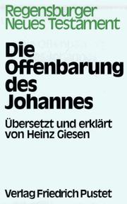 Cover of: Regensburger Neues Testament, Ln, Die Offenbarung des Johannes