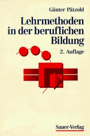 Cover of: Lehrmethoden in der beruflichen Bildung.