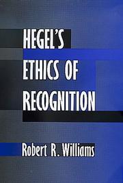 Cover of: Hegel's ethics of recognition by Williams, Robert R.