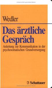 Cover of: Das ärztliche Gespräch.