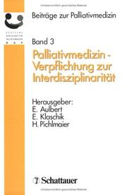 Cover of: Beiträge zur Palliativmedizin, Bd.3, Palliativmedizin, Verpflichtung zur Interdisziplinarität