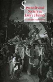 Cover of: Spectacle and society in Livy's history