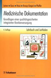 Cover of: Medizinische Dokumentation.