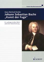 Cover of: Johann Sebastian Bach's "Kunst der Fuge": (German Text)