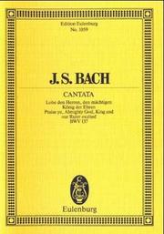 Cover of: Cantata No. 137, "Dominica 12 Post Trinitatis": Praise Ye, Almighty God, King and Our Ruler Exalted, BWV 137