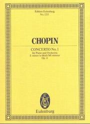 Cover of: Piano Concerto No. 1 in E Minor, Op. 11: Study Score