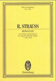 Cover of: Romanze in E-flat Major, o. Op., AV 61: for Clarinet and Orchestra