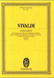 Cover of: Concerto in C Major, Op/ 46/1, RV 537/PV 75 by Antonio Vivaldi