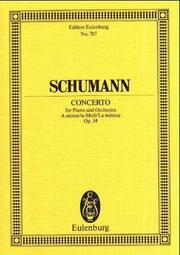 Cover of: Piano Concerto in A Minor, Op. 54