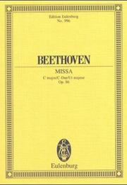 Cover of: Mass in C Major, Op. 86