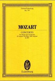 Cover of: Horn Concerto No. 4, K. 495 in E-Flat Major: Study Score