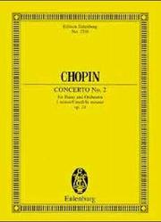 Cover of: Piano Concerto No. 2 in F Minor, Op. 21