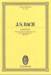 Cover of: Cantata No. 106, "Actus Tragicus": God's Time Is the Best, BWV 106