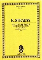 Cover of: Till Eulenspiegels Lustige Streiche, Op. 28 by Richard Strauss