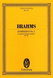 Cover of: Symphony 3 Op. 90 F Maj.