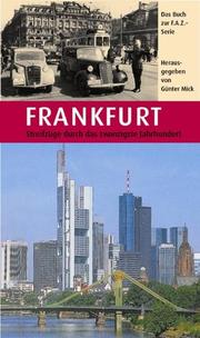 Cover of: Frankfurt by Günter Mick