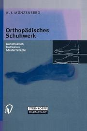 Cover of: Orthopädisches Schuhwerk by K.J. Münzenberg