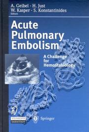 Cover of: Acute Pulmonary Embolism | 