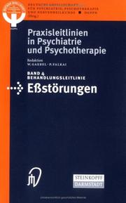 Cover of: Behandlungsleitlinie Eßstörungen (Praxisleitlinien in Psychiatrie und Psychotherapie)