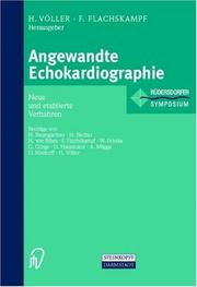 Cover of: Angewandte Echokardiographie. Neue und etablierte Verfahren