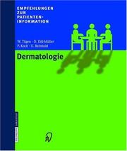 Cover of: Empfehlungen zur Patienteninformation Dermatologie (Empfehlungen zur Patienteninformation)