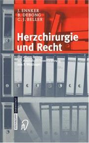 Cover of: Herzchirurgie und Recht