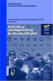 Cover of: Münsteraner Sachverständigengespräche by Orthopädisches Forschungsinstitut (OFI)