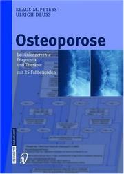 Cover of: Osteoporose: Leitliniengerechte Diagnostik und Therapie mit 25 Fallbeispielen