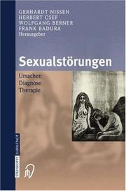 Cover of: Sexualstörungen: Ursachen Diagnose Therapie