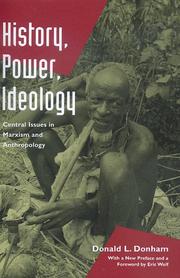 History, power, ideology by Donald L. Donham