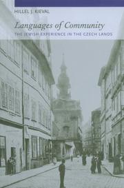 Cover of: Languages of Community: The Jewish Experience in the Czech Lands