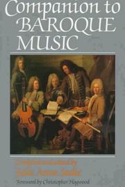 Cover of: Companion to baroque music