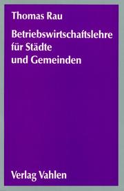 Cover of: Betriebswirtschaftslehre für Städte und Gemeinden.