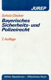 Cover of: Bayerisches Sicherheits- und Polizeirecht.