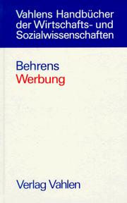 Cover of: Werbung. Entscheidung - Erklärung - Gestaltung.