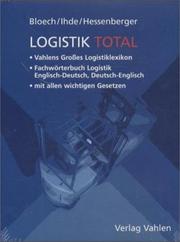 Cover of: Dictionary of Logistics by J. Bloech