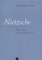 Cover of: Nietzsche: naturalism and interpretation