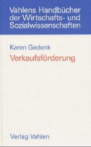 Cover of: Verkaufsförderung.