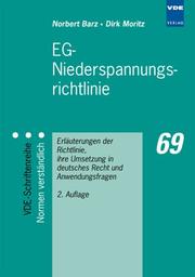 Cover of: EG- Niederspannungsrichtlinie.